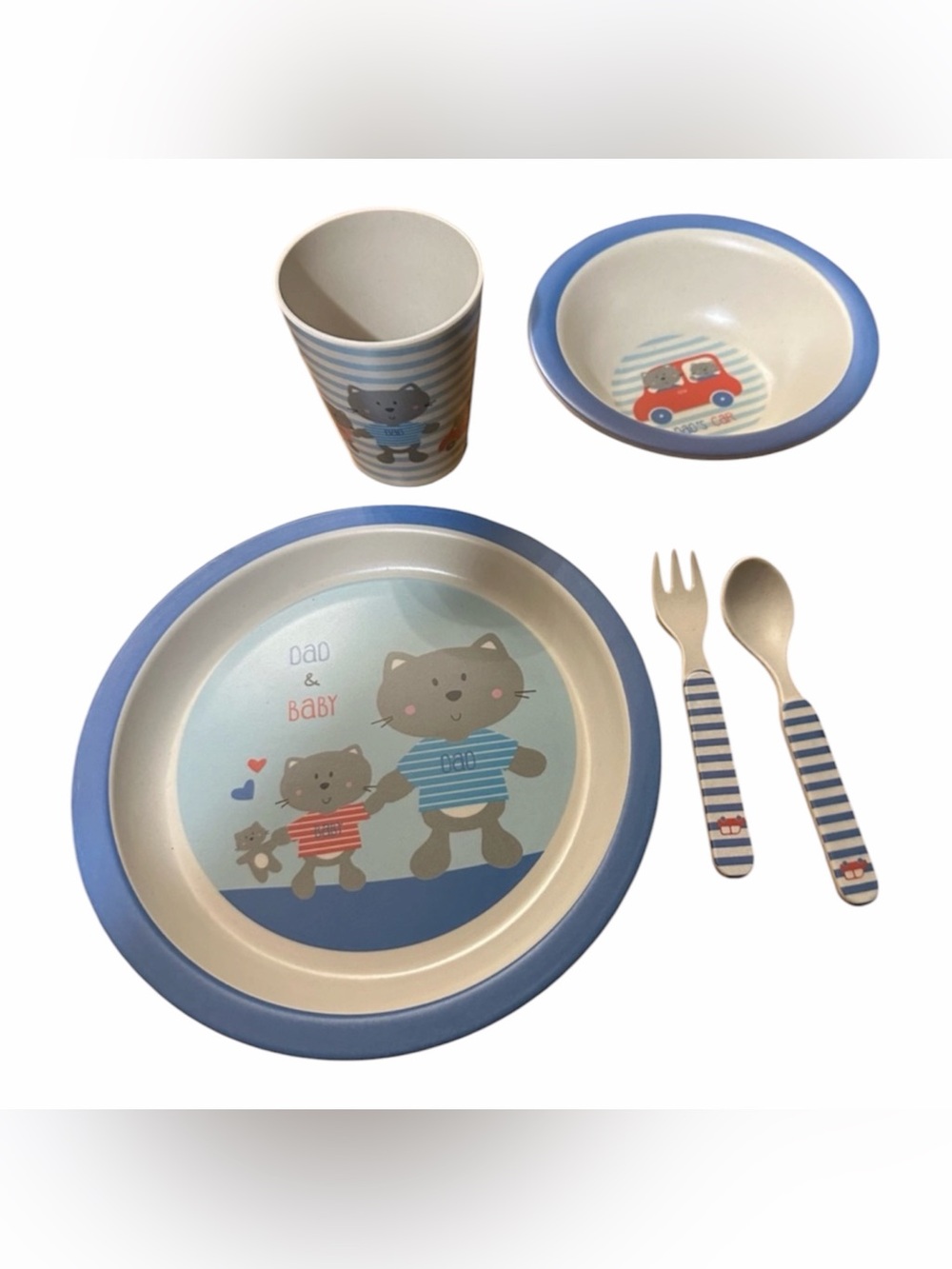 Eco Friendly Kid’s Dinner Set 5-Piece New.